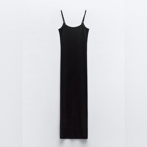 Zara - Elegant Black Maxi Dress
